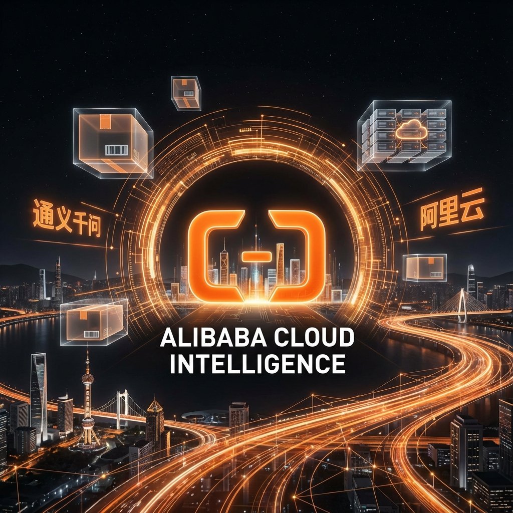 Logo et présentation de Alibaba, acteur majeur de l’intelligence artificielle et développeur de modèles de langage avancés