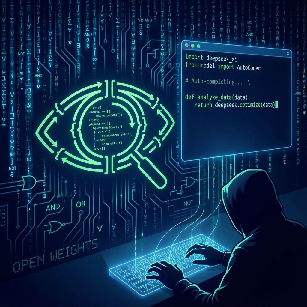 Logo et présentation de DeepSeek, acteur majeur de l’intelligence artificielle et développeur de modèles de langage avancés