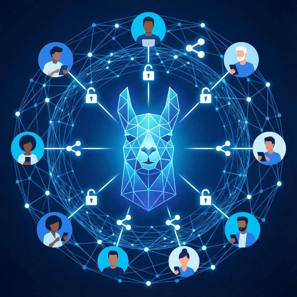 Logo et présentation de Meta, acteur majeur de l’intelligence artificielle et développeur de modèles de langage avancés