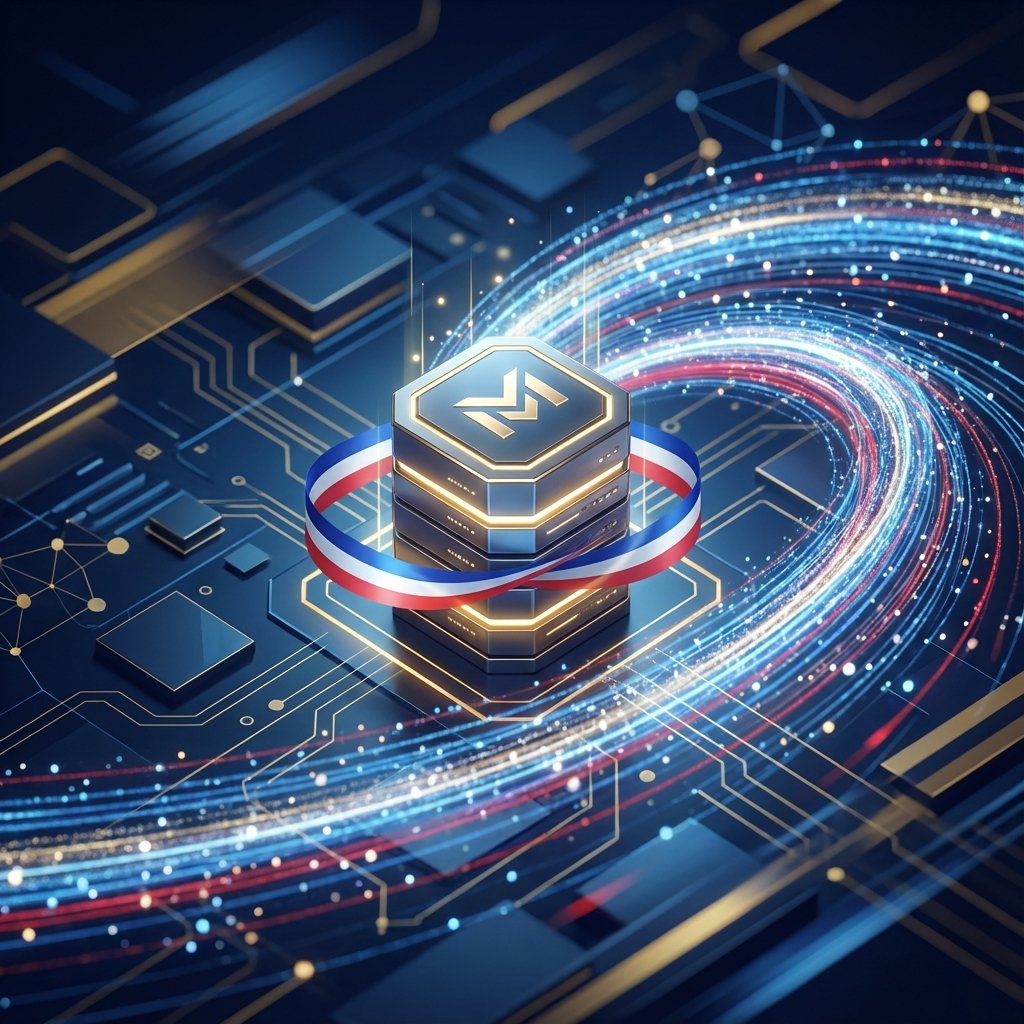 Logo et présentation de Mistral AI, acteur majeur de l’intelligence artificielle et développeur de modèles de langage avancés