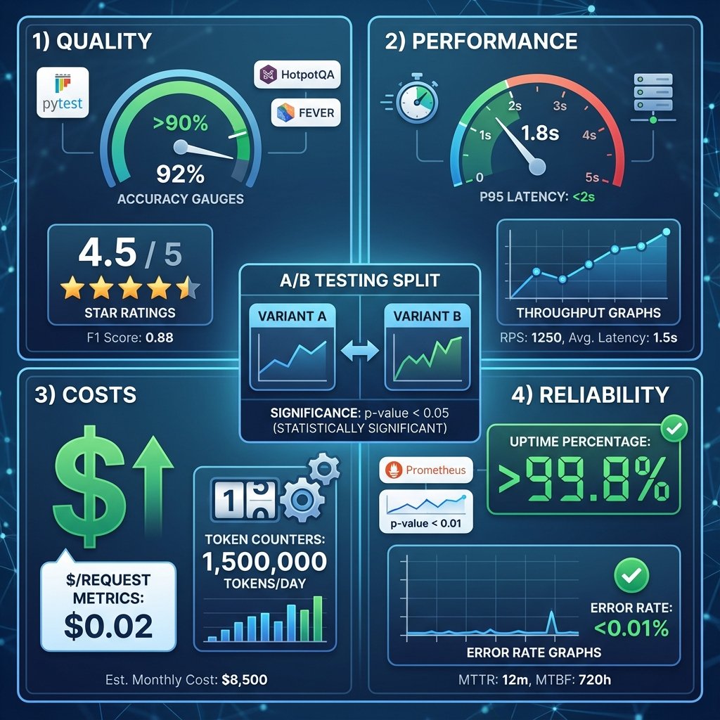 Schéma illustrant l&rsquo;évaluation et le testing d&rsquo;agents IA dans les systèmes d&rsquo;agents d&rsquo;intelligence artificielle