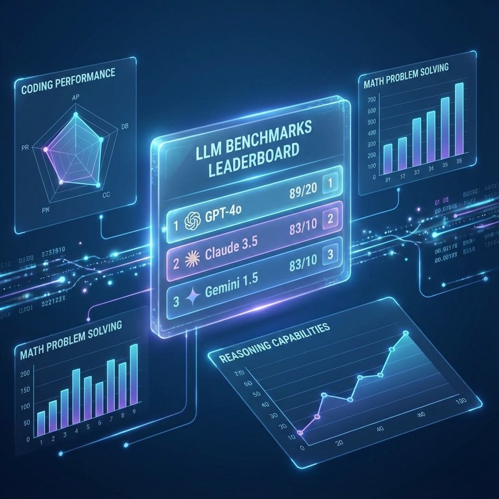 Illustration détaillée de les benchmarks et évaluations de performance des modèles de langage