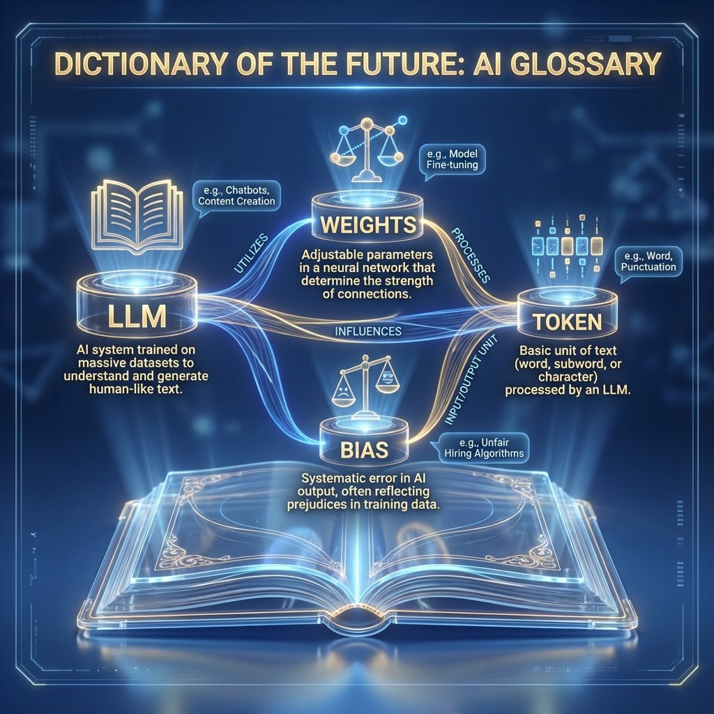 Illustration détaillée de le glossaire des termes techniques d’intelligence artificielle
