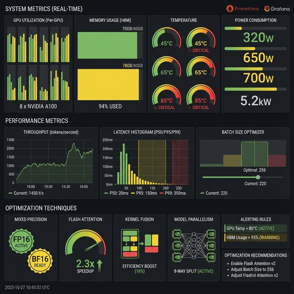 Illustration du matériel et infrastructure pour l’IA : l’optimisation et le monitoring du matériel