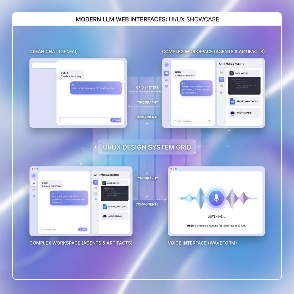 interfaces web conversationnelles pour LLM