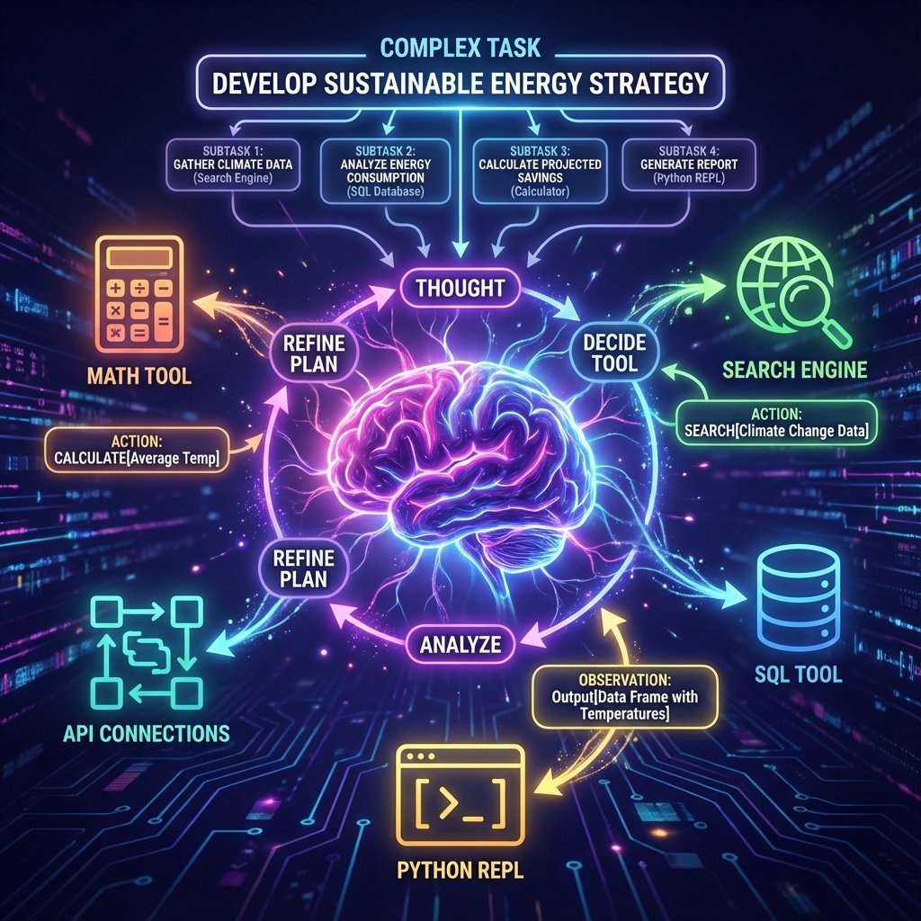 Schéma illustrant agents dans les systèmes d&rsquo;agents d&rsquo;intelligence artificielle