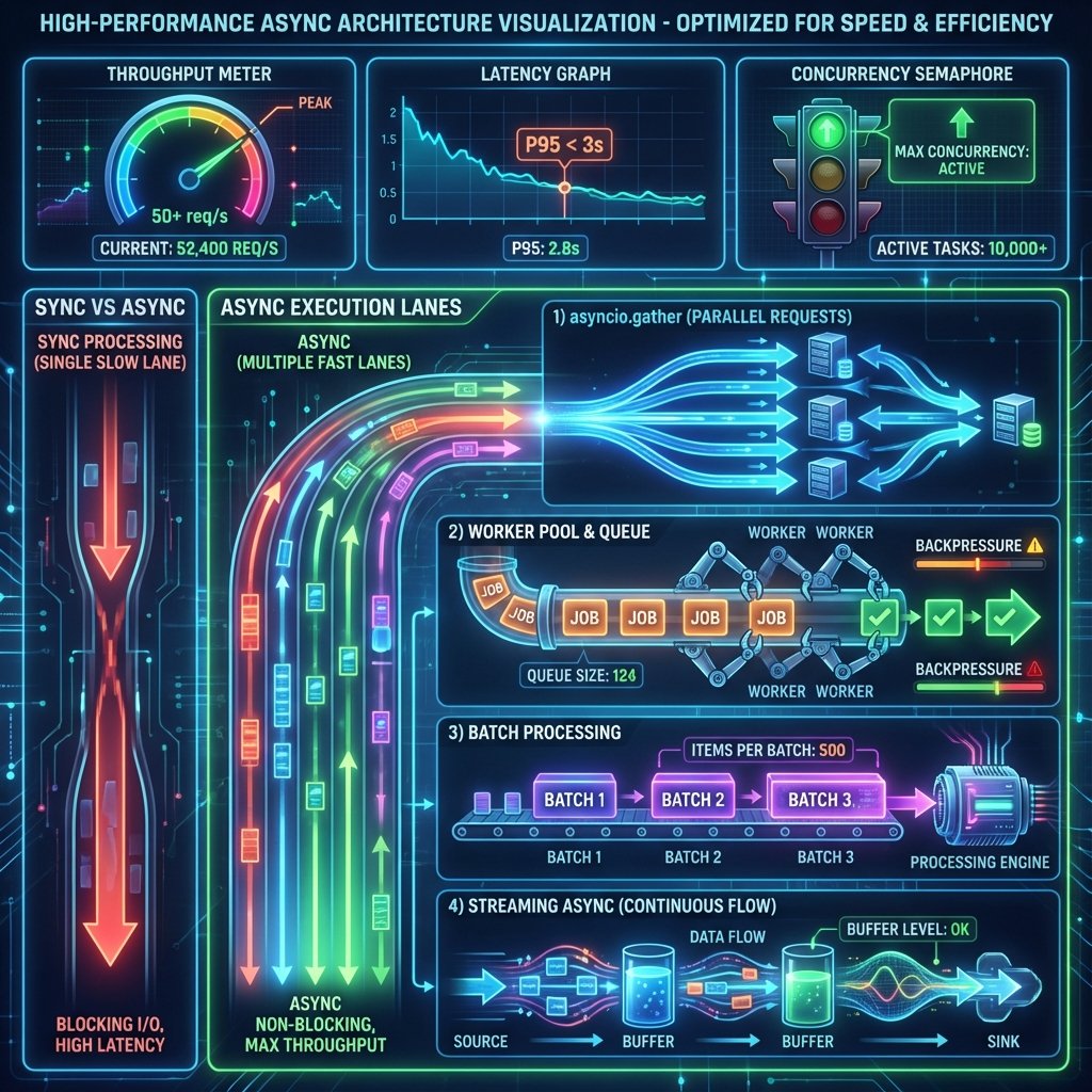 Diagramme d’architecture LangChain illustrant la programmation asynchrone avancée pour le développement d’applications IA