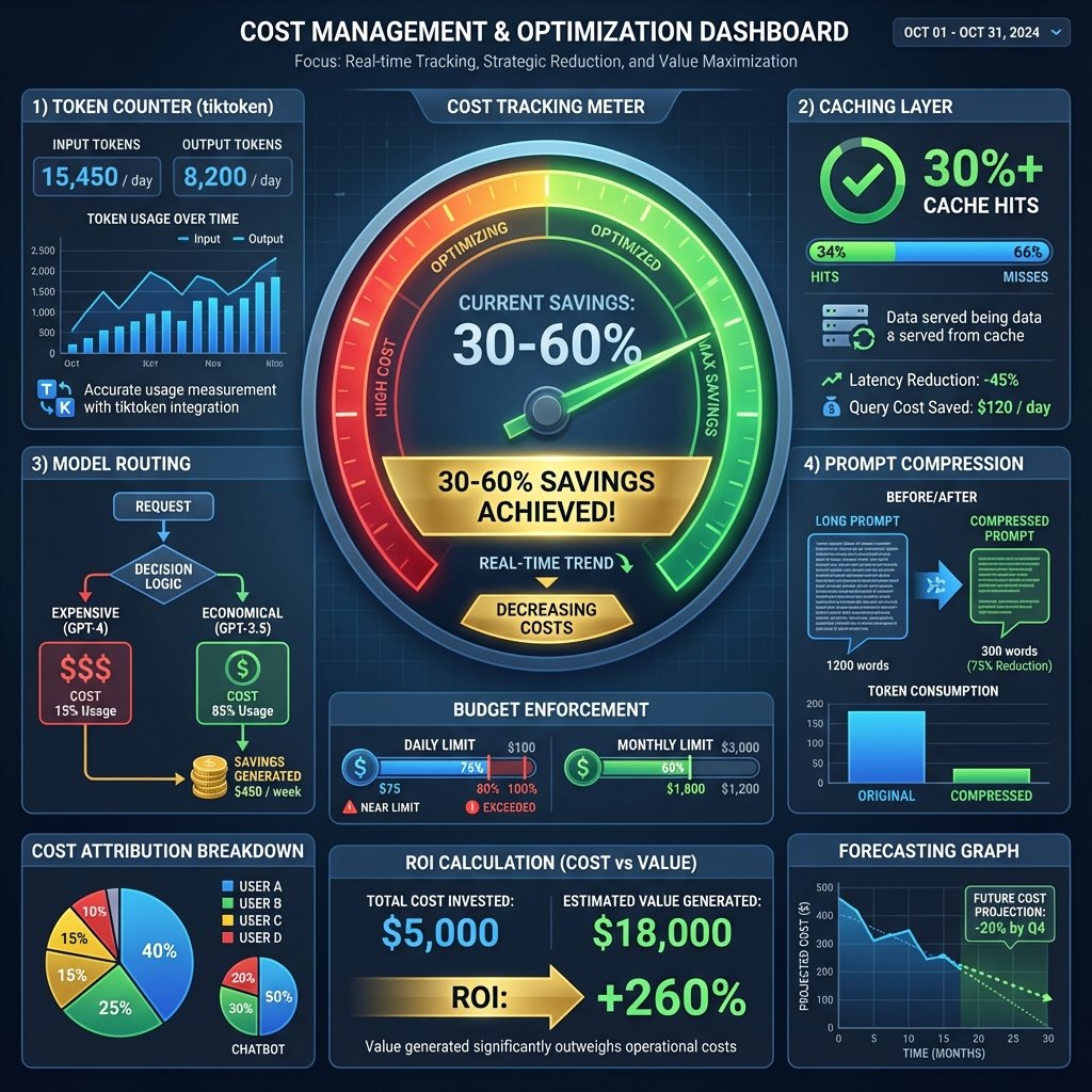 Diagramme d’architecture LangChain illustrant la gestion et optimisation des coûts pour le développement d’applications IA