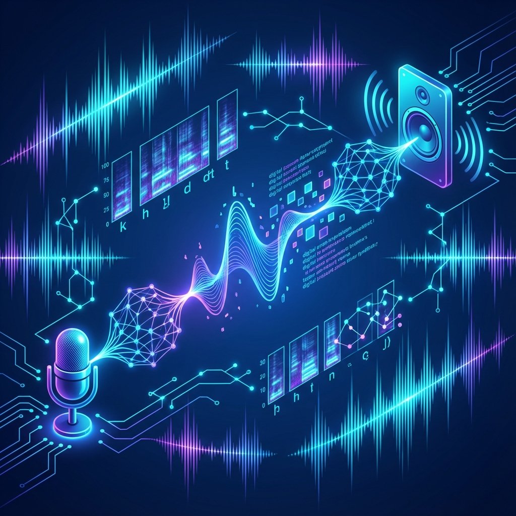 Illustration détaillée de les modèles de synthèse vocale et text-to-speech