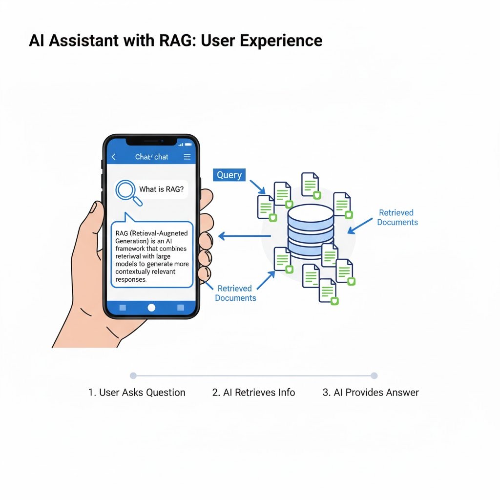 Illustration détaillée de le RAG (Retrieval-Augmented Generation)