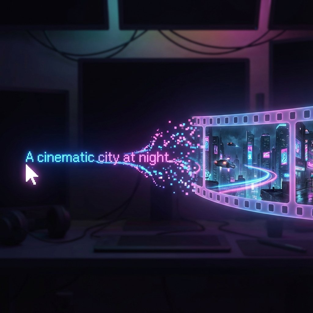 Illustration détaillée de la génération de vidéos à partir de texte