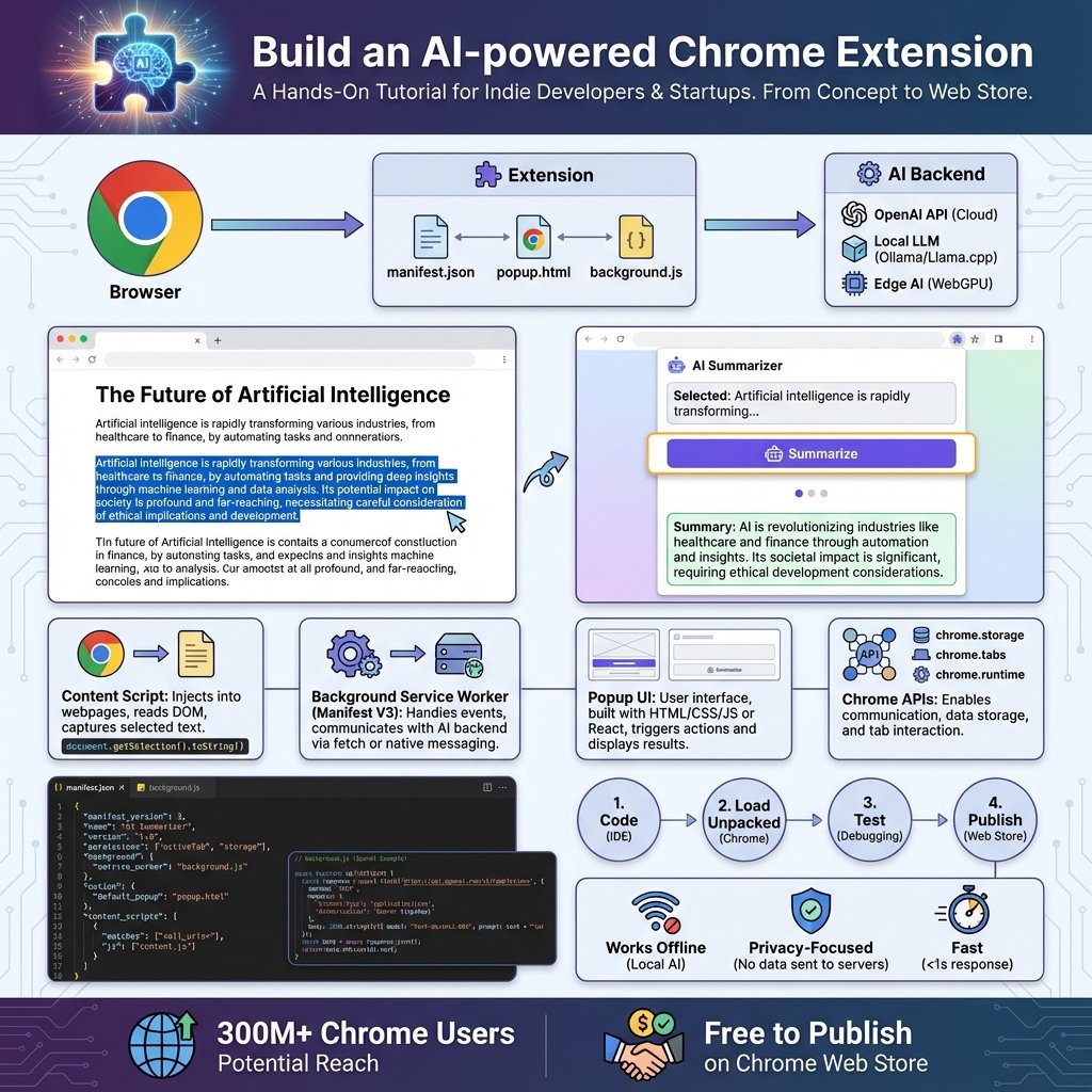 Tutoriel pratique étape par étape : le développement d’une extension Chrome avec IA avec exemples de code