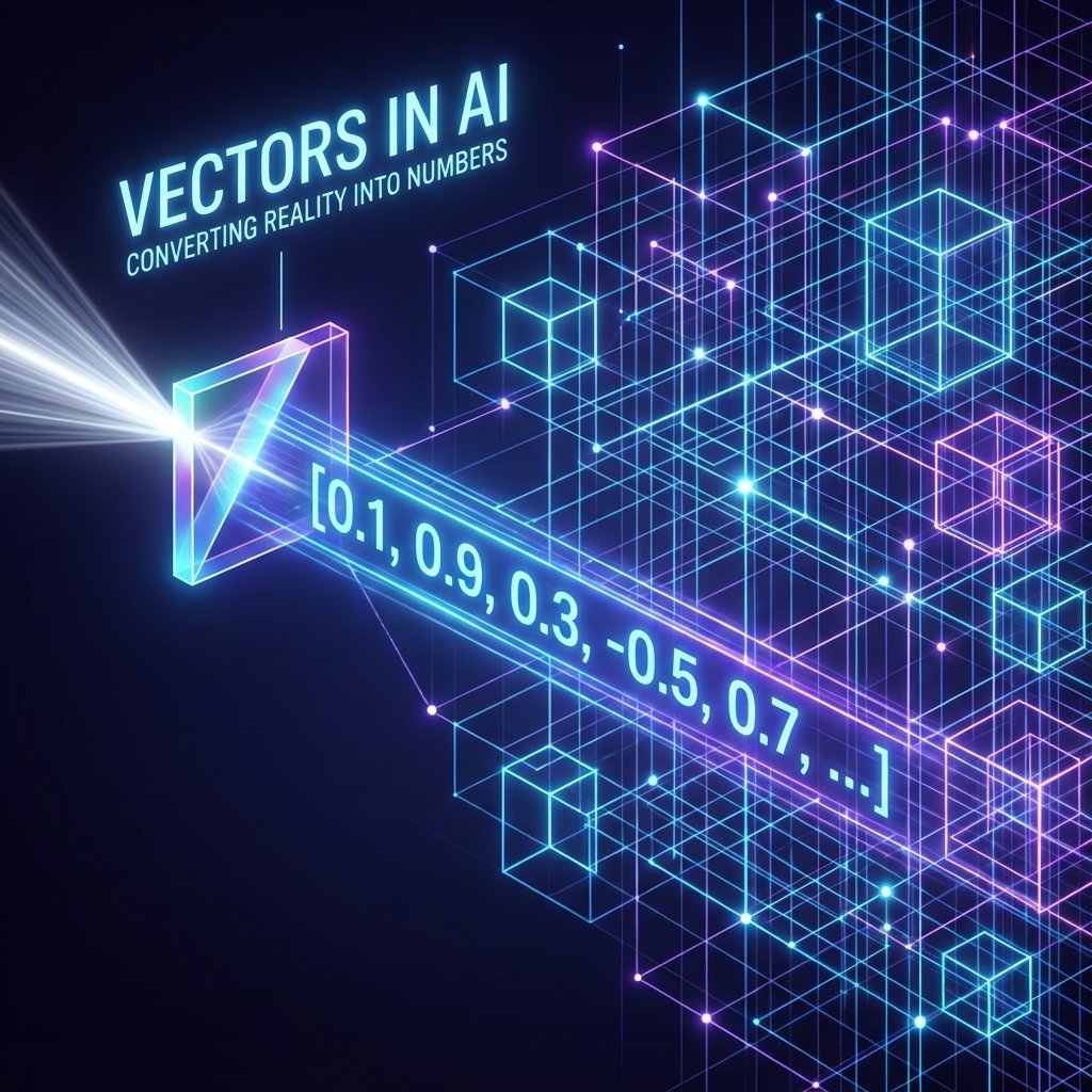 illustration futuriste et immersive illustrant le concept des vecteurs en intelligence artificielle illustration futuriste et immersive illustrant le concept des vecteurs en intelligence artificielle